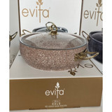 Evita Bio Granit 28 cm Granit Basık Tencere
