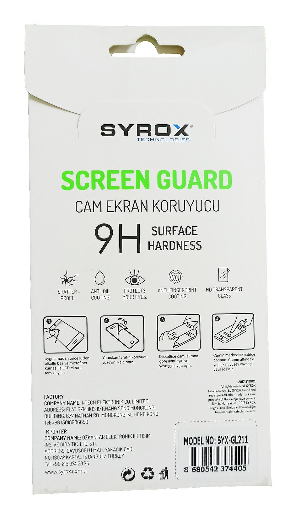 Syrox LG G6 Kırılmaz Nano Temperli Cam Parlak Ekran Koruyucu