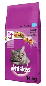 Whiskas Sebzeli-Ton Balıklı Yetişkin Kuru Kedi Maması 14 kg