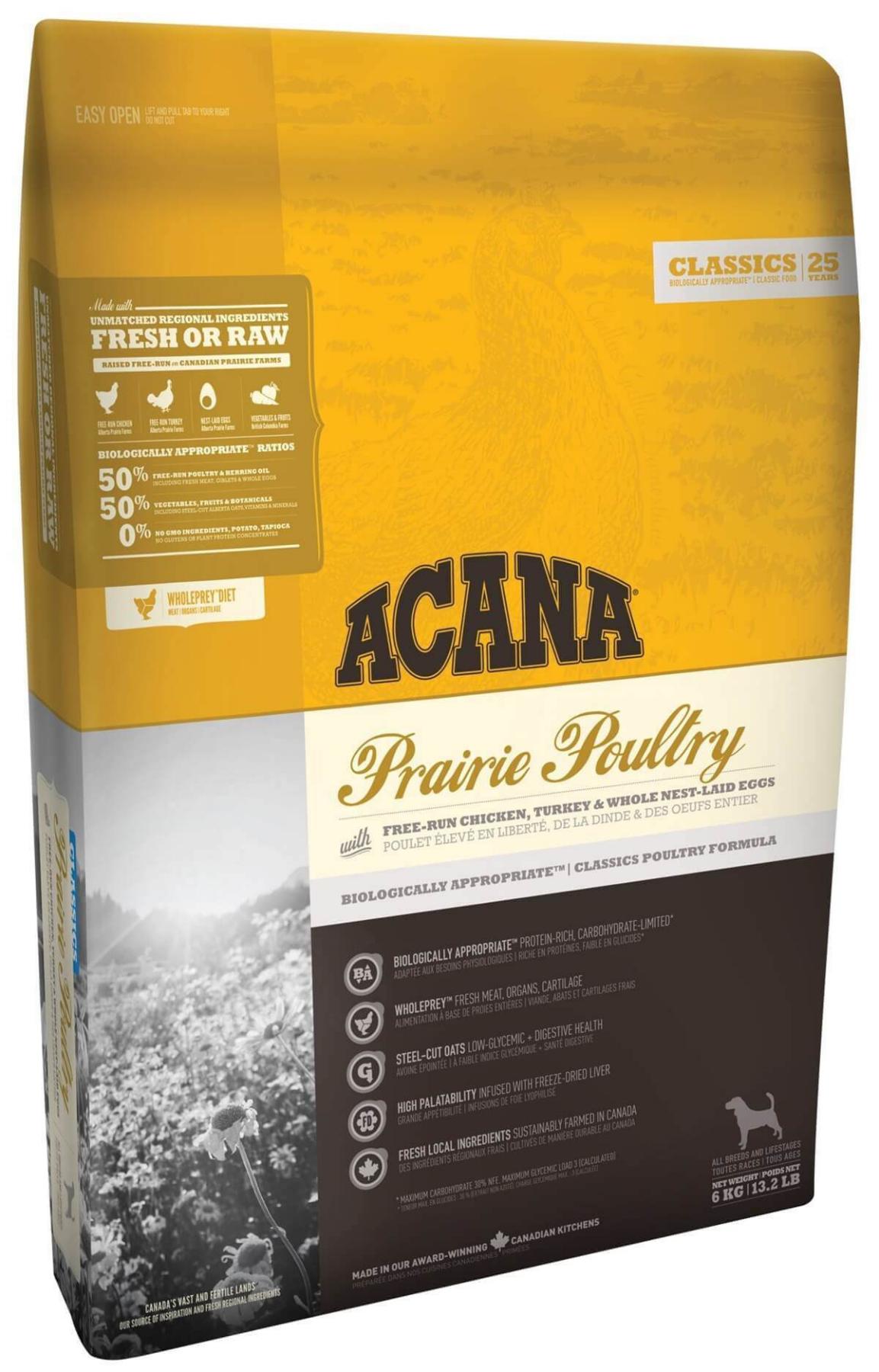 Acana Classics Prairie Poultry Hindili-Tavuklu Yetişkin Kuru Köpek Maması 11.4 kg