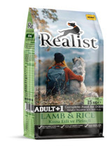 Realist Kuzu Etli-Pirinçli Yetişkin Kuru Köpek Maması 15 kg