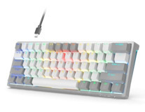 Aula F3261 Q RGB Kablolu Beyaz-Gri Mekanik Klavye