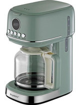 Berghoff Gem Retro 1.5 L Hazne Kapasiteli 15 Fincan 900 W Yeşil Filtre Kahve Makinesi