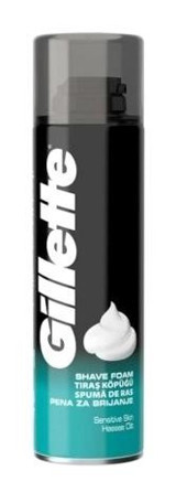 Gillette Hassas Ciltler İçin Tıraş Köpüğü 12x200 ml