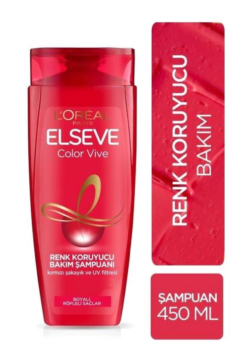 L'Oréal Paris Elseve Color Vive Boyalı Röfleli Saçlar İçin Renk Koruyucu Şampuan 450 ml