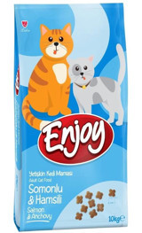 Enjoy Somonlu Hamsili Yetişkin Kedi Maması 10 kg