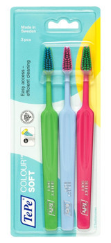 Tepe Colour Select Soft Diş Fırçası Mavi Pembe Yeşil 3'lü