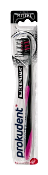 Prokudent Aktif Karbon Orta Diş Fırçası Pembe Siyah