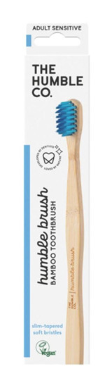 Humble Brush Yetişkin Ultra Yumuşak Bambu Diş Fırçası Mavi