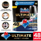 Finish Ultimate Hepsi 1 Arada Tablet Bulaşık Makinesi Deterjanı 48 Adet