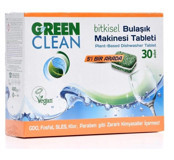 Green Clean Bitkisel Tablet Bulaşık Makinesi Deterjanı 2x30 Adet