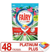 Fairy Platinum Plus Yaza Özel Tablet Bulaşık Makinesi Deterjanı 48 Adet