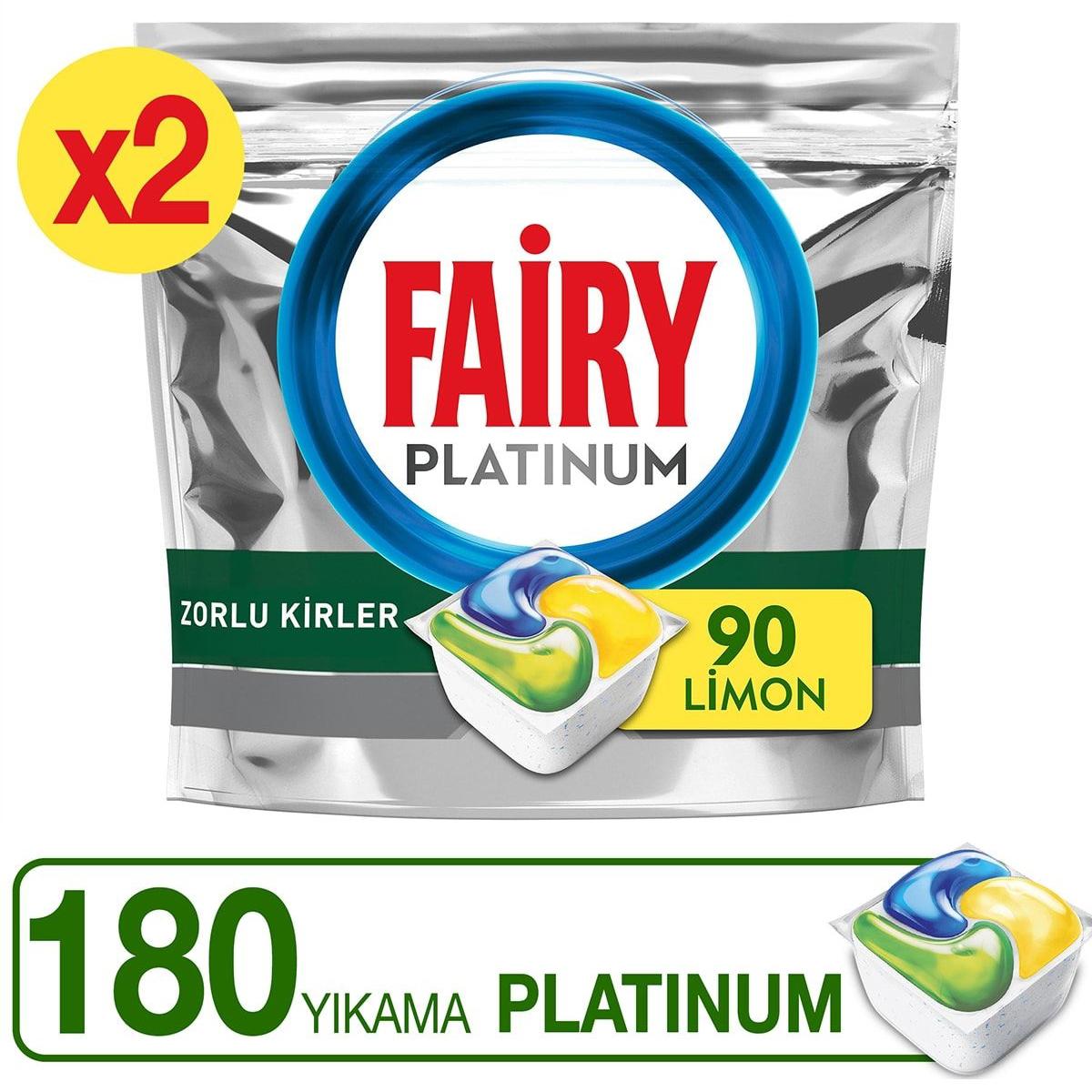 Fairy Platinum Tablet Bulaşık Makinesi Deterjanı 2x90 Adet