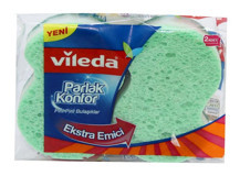 Vileda Parlak Konfor Oluklu Bulaşık Süngeri 2'li