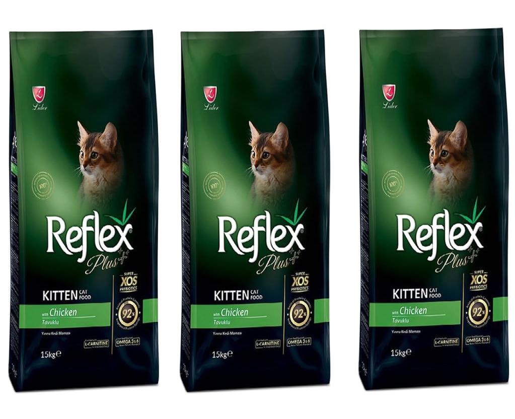 Reflex Plus Tavuklu Yavru Kuru Kedi Maması 3x1.5 kg