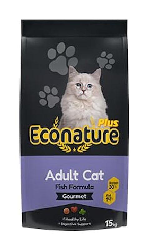 Econature Plus Gurme Balıklı Yetişkin Kuru Kedi Maması 15 kg