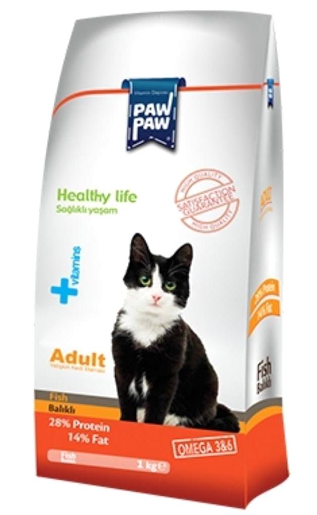 Paw Paw Balıklı Yetişkin Kuru Kedi Maması 15 kg