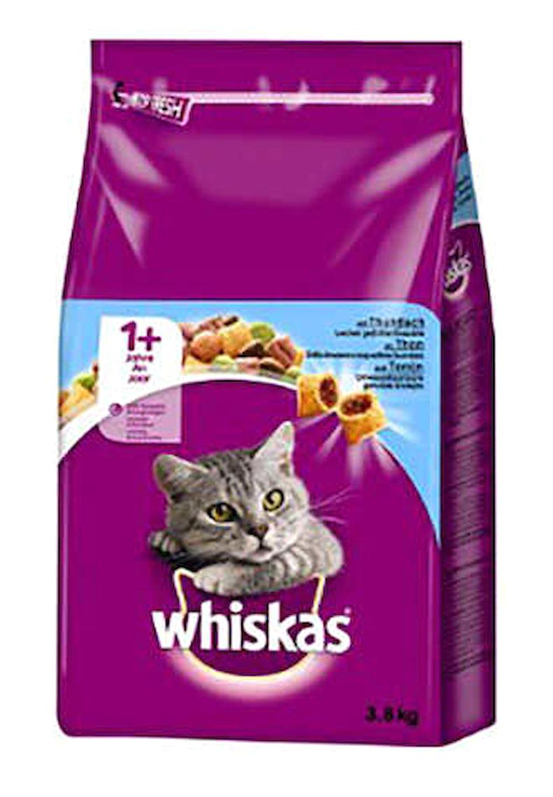 Whiskas Ton Balıklı Sebzeli Yetişkin Kuru Kedi Maması 3.8 kg
