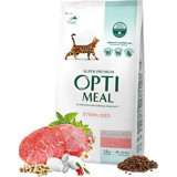 Optimeal Süper Premium Dana Etli Kısırlaştırılmış Yetişkin Kuru Kedi Maması 1.5 kg