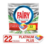 Fairy Platinum Plus Limon Kokulu Tablet Bulaşık Makinesi Deterjanı 22 Adet