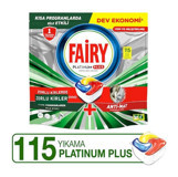 Fairy Platinum Plus Dev Ekonomi Tablet Bulaşık Makinesi Deterjanı 115 Adet