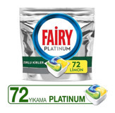 Fairy Platinum Limon Kokulu Tablet Bulaşık Makinesi Deterjanı 72 Adet