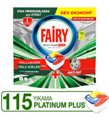Fairy Platinum Plus Limon Kokulu Tablet Bulaşık Makinesi Deterjanı 115 Adet
