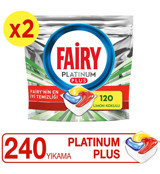 Fairy Platinum Plus Tablet Bulaşık Makinesi Deterjanı 2x120 Adet