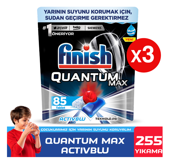 Finish Quantum Max Tablet Bulaşık Makinesi Deterjanı 3x85 Adet