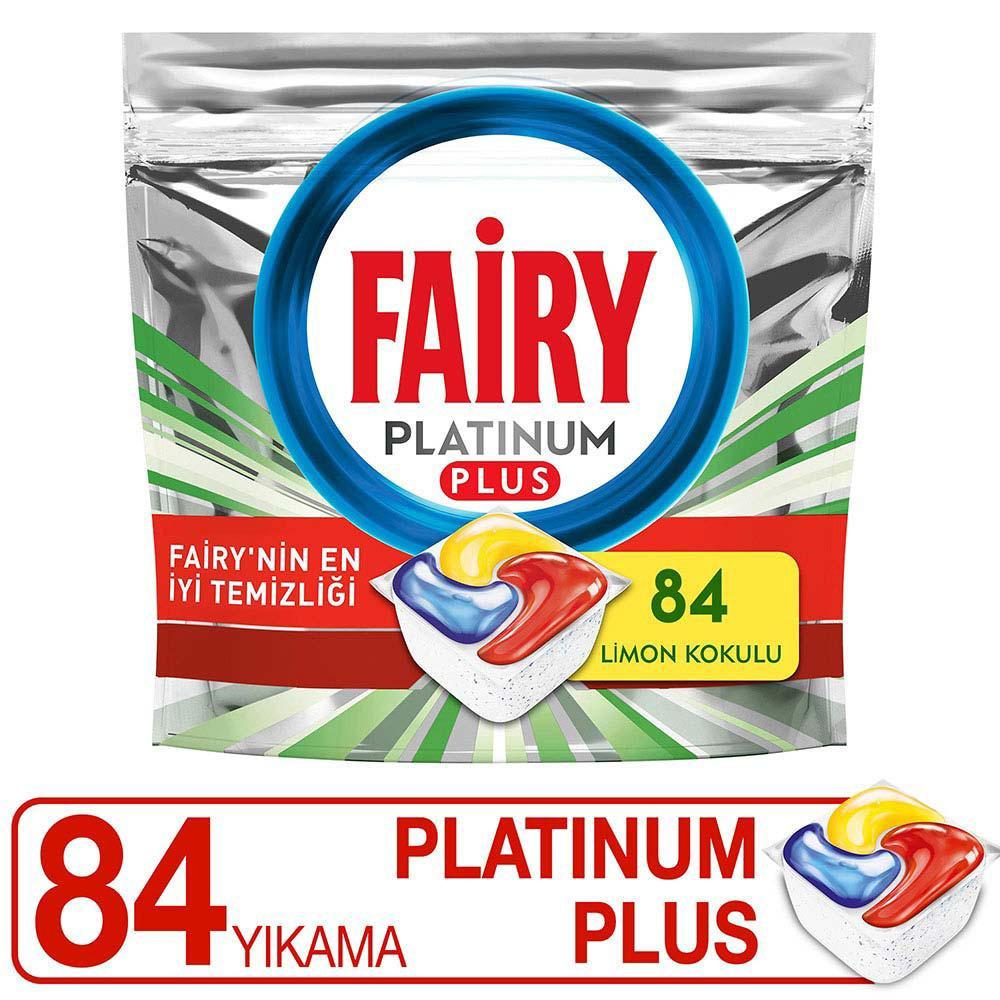 Fairy Platinum Plus Limon Kokulu Tablet Bulaşık Makinesi Deterjanı 8 Adet