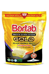 Bortab Gold Tablet Bulaşık Makinesi Deterjanı 5x50 Adet