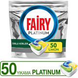 Fairy Platinum Limon Tablet Bulaşık Makinesi Deterjanı 50 Adet