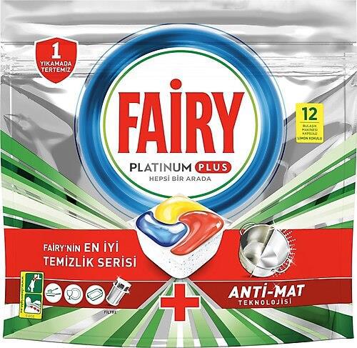 Fairy Platinum Plus Tablet Bulaşık Makinesi Deterjanı 12 Adet