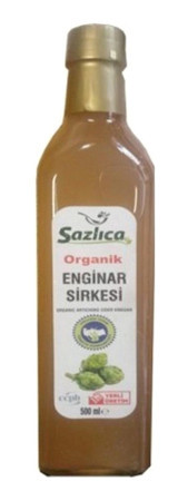 Sazlica Organik Enginar Sirkesi 500 ml