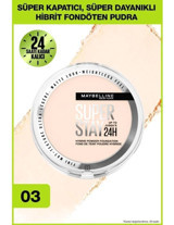 Maybelline New York 03 Superstay Hibrit Pudra