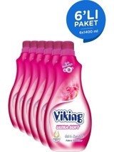 Viking Ultra Soft Gül - Zambak Konsantre 60 Yıkama Yumuşatıcı 6x1.44 lt