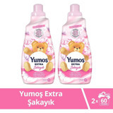 Yumoş Extra Şakayık Konsantre 60 Yıkama Yumuşatıcı 2x1.44 lt