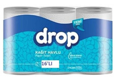 Drop 2 Katlı 16'lı Rulo Kağıt Havlu