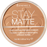 Rimmel London Stay Matte Pressed Caramel 030 Tüm Ciltler İçin Mat Toz Pudra Orta