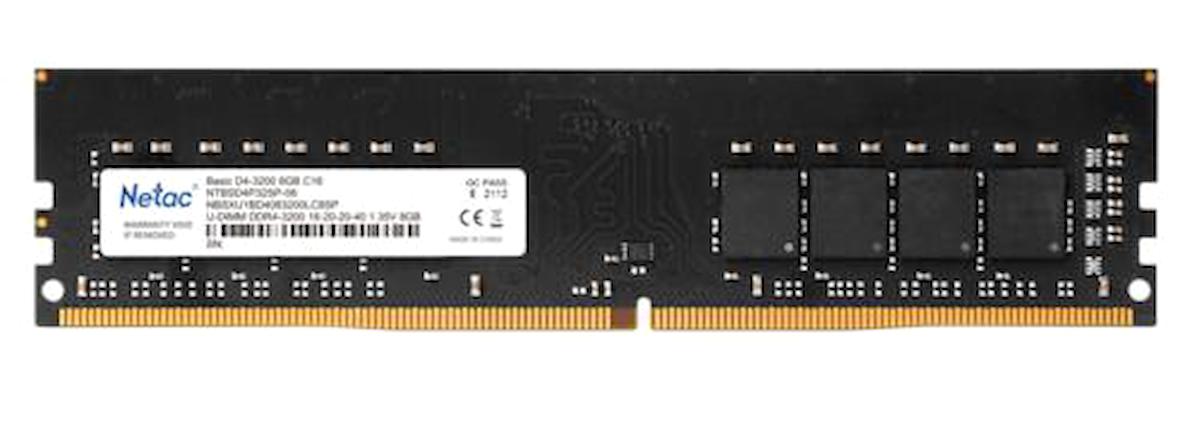 Netac Basic NTBSD4P32SP-08 8 GB DDR4 1x8 3200 Mhz Ram