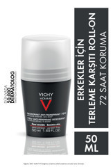 Vichy Pudrasız Ter Önleyici Antiperspirant Roll-On Erkek Deodorant 50 ml