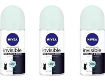 Nivea Black&White Invisible Fresh Ter Önleyici Antiperspirant Roll-On Kadın Deodorant 3x50 ml