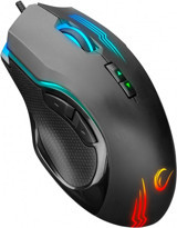 Rampage SMX-G38 Claw RGB Yatay Makrolu Kablolu Siyah Optik Gaming Mouse