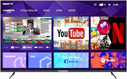 Telenova 43S1101 43 inç FULL HD 108 Ekran Çerçevesiz Flat Uydu Alıcılı Smart Led Android Televizyon