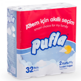 Pufla 2 Katlı 32'li Rulo Tuvalet Kağıdı