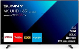 Sunny SN65FMN240 65 inç 4K Ultra HD 164 Ekran Çerçevesiz Flat Uydu Alıcılı Smart Led Webos Televizyon