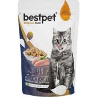 Bestpet Adult Jelly Pouch Tavuklu Jöleli Yetişkin Yaş Kedi Maması 85 gr