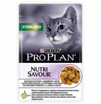 Pro Plan Sterilised Pouch Kısırlaştırılmış Hindili Yetişkin Yaş Kedi Maması 85 gr