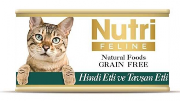 Nutri Feline Hindili Tavşanlı Yetişkin Yaş Kedi Maması 85 gr