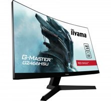 Iiyama G-Master G2466HSU-B1 165 Hz 1 ms 24 inç FHD Curved VA Hoparlörlü HDMI Freesync 1920 x 1080 px LED Monitör